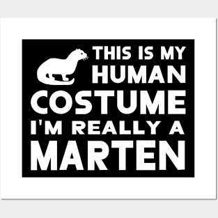 human costume cute marten design animal Posters and Art